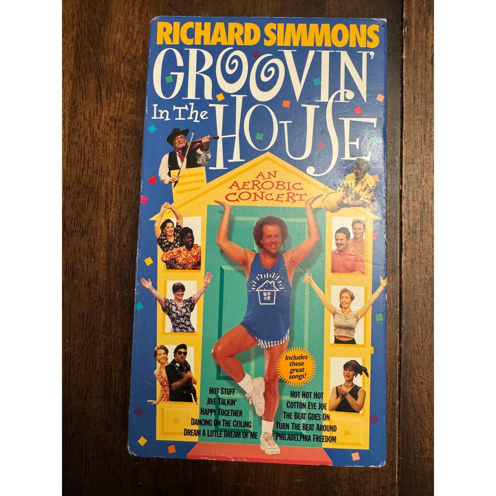 Richard Simmons Groovin in the House VHS 1998